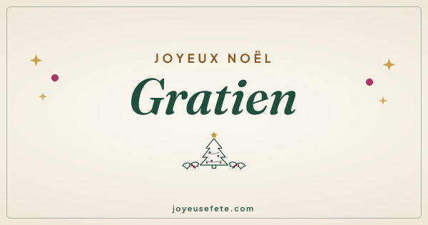 Image « Joyeux Noël Gratien » au format large