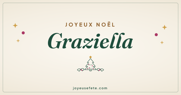 Image « Joyeux Noël Graziella » au format large