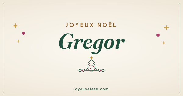 Image « Joyeux Noël Gregor » au format large