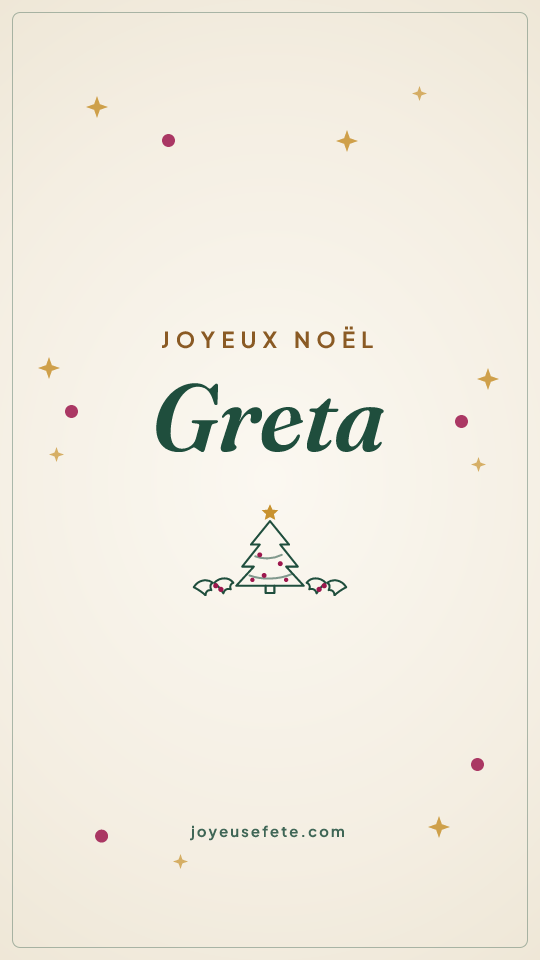 Image « Joyeux Noël Greta » au format story