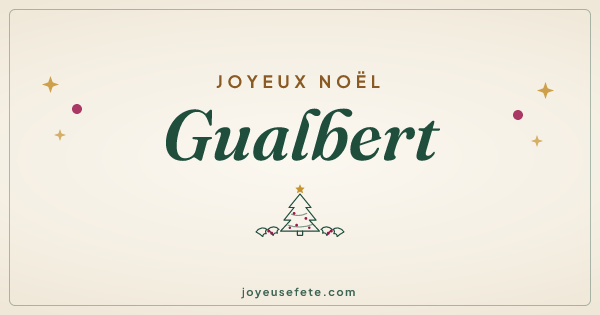 Image « Joyeux Noël Gualbert » au format large