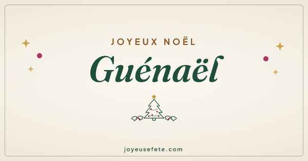 Image « Joyeux Noël Guénaël » au format large