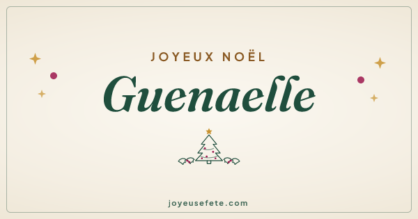 Image « Joyeux Noël Guenaelle » au format large