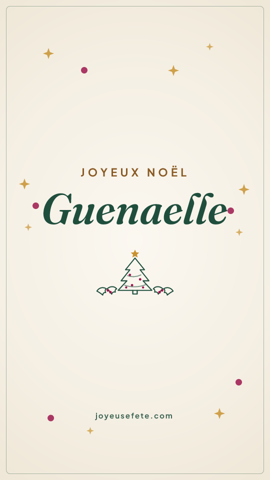 Image « Joyeux Noël Guenaelle » au format story