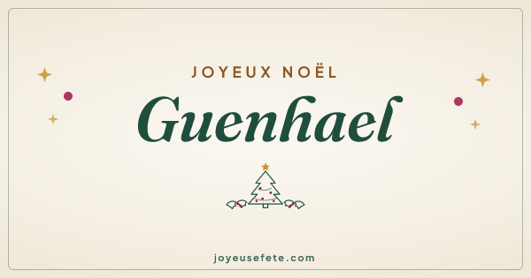Image « Joyeux Noël Guenhael » au format large