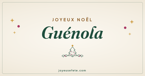 Image « Joyeux Noël Guénola » au format large