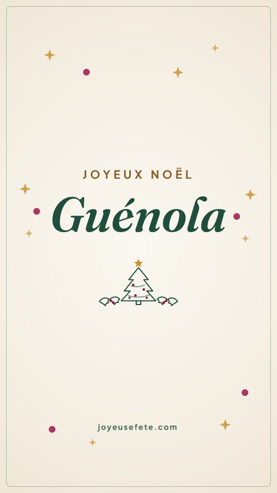 Image « Joyeux Noël Guénola » au format story