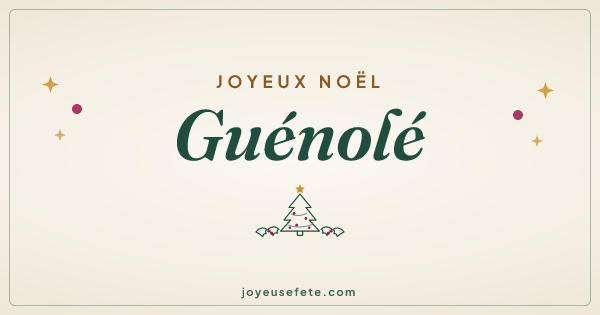 Image « Joyeux Noël Guénolé » au format large