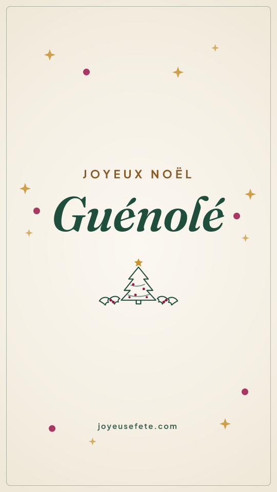Image « Joyeux Noël Guénolé » au format story