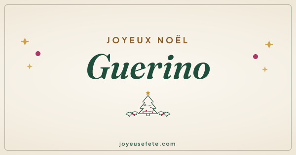 Image « Joyeux Noël Guerino » au format large