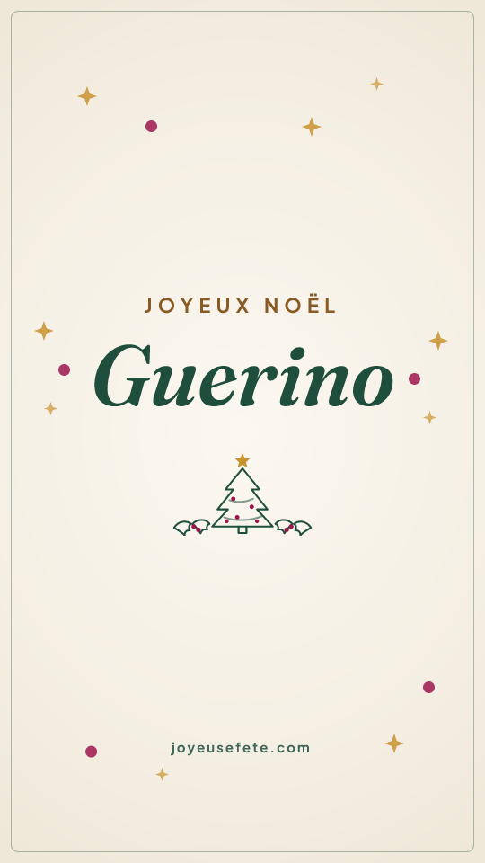 Image « Joyeux Noël Guerino » au format story