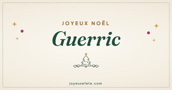 Image « Joyeux Noël Guerric » au format large
