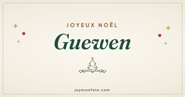 Image « Joyeux Noël Guewen » au format large