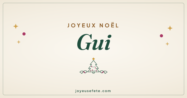 Image « Joyeux Noël Gui » au format large
