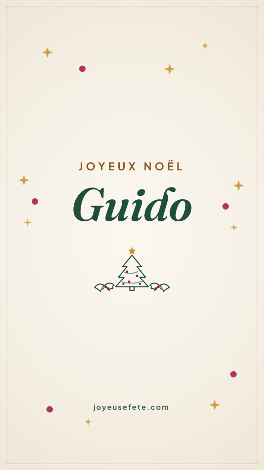 Image « Joyeux Noël Guido » au format story