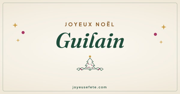 Image « Joyeux Noël Guilain » au format large