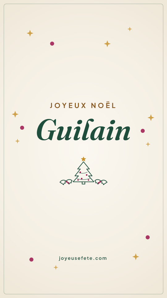Image « Joyeux Noël Guilain » au format story
