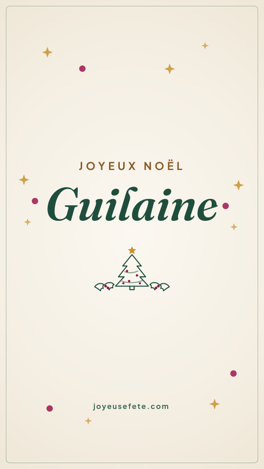 Image « Joyeux Noël Guilaine » au format story