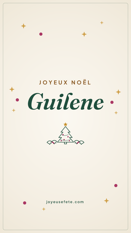Image « Joyeux Noël Guilene » au format story