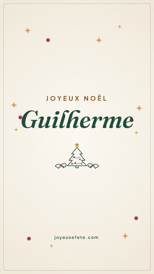 Image « Joyeux Noël Guilherme » au format story