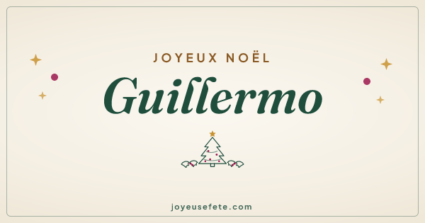 Image « Joyeux Noël Guillermo » au format large