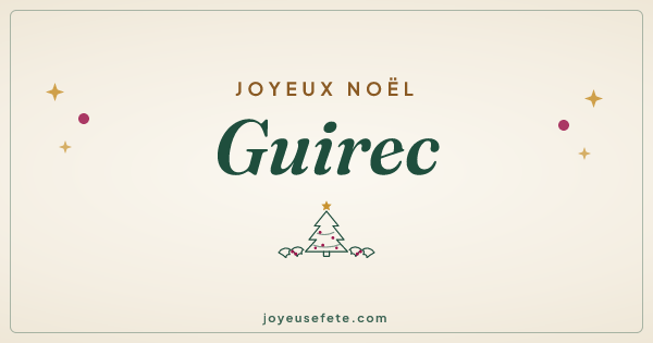 Image « Joyeux Noël Guirec » au format large