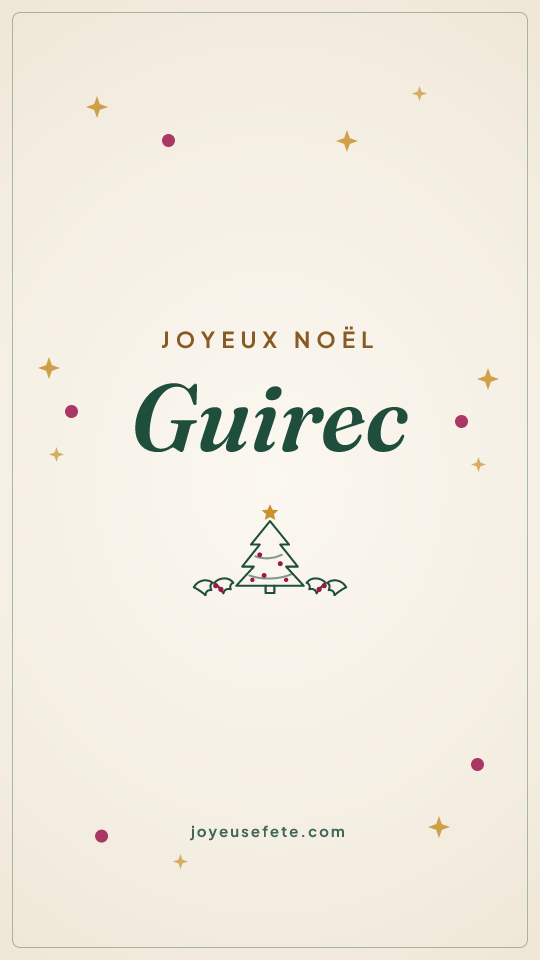 Image « Joyeux Noël Guirec » au format story