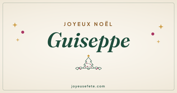 Image « Joyeux Noël Guiseppe » au format large