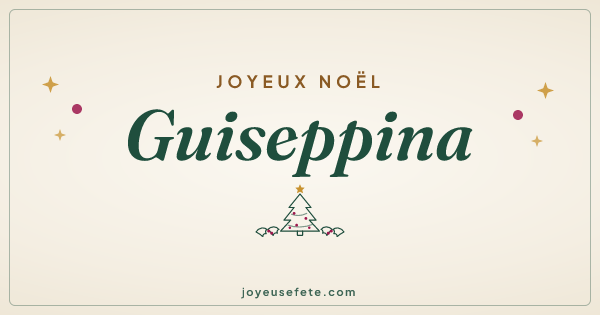 Image « Joyeux Noël Guiseppina » au format large