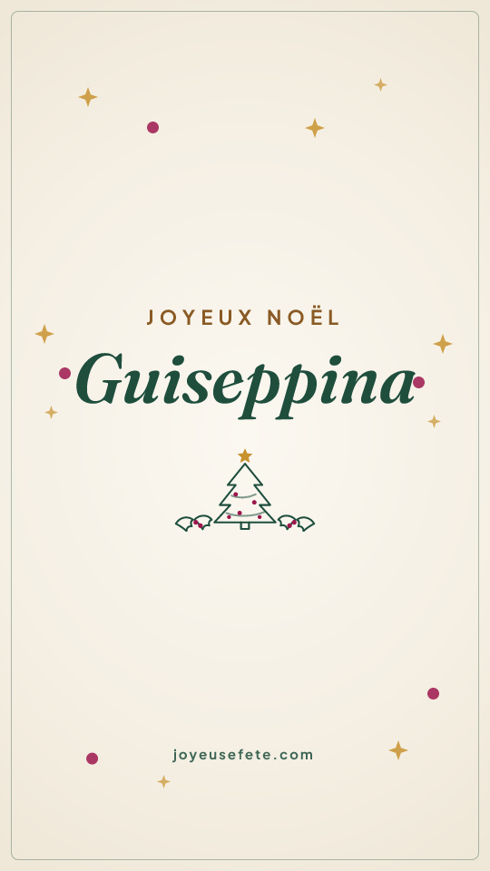 Image « Joyeux Noël Guiseppina » au format story