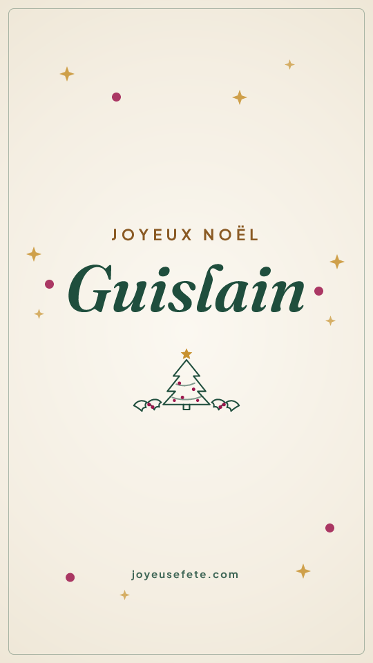 Image « Joyeux Noël Guislain » au format story