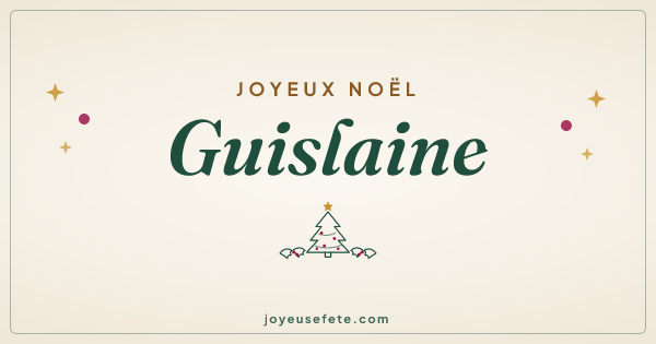 Image « Joyeux Noël Guislaine » au format large