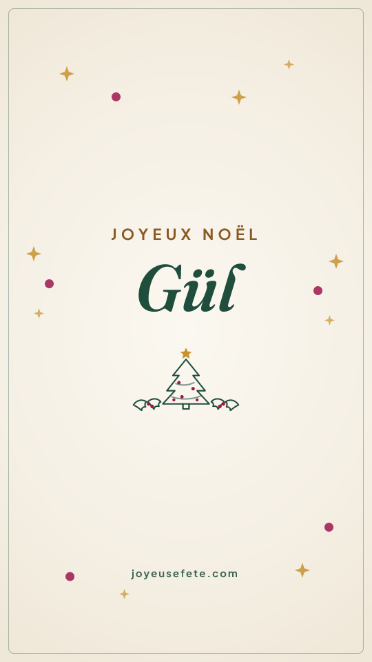 Image « Joyeux Noël Gül » au format story