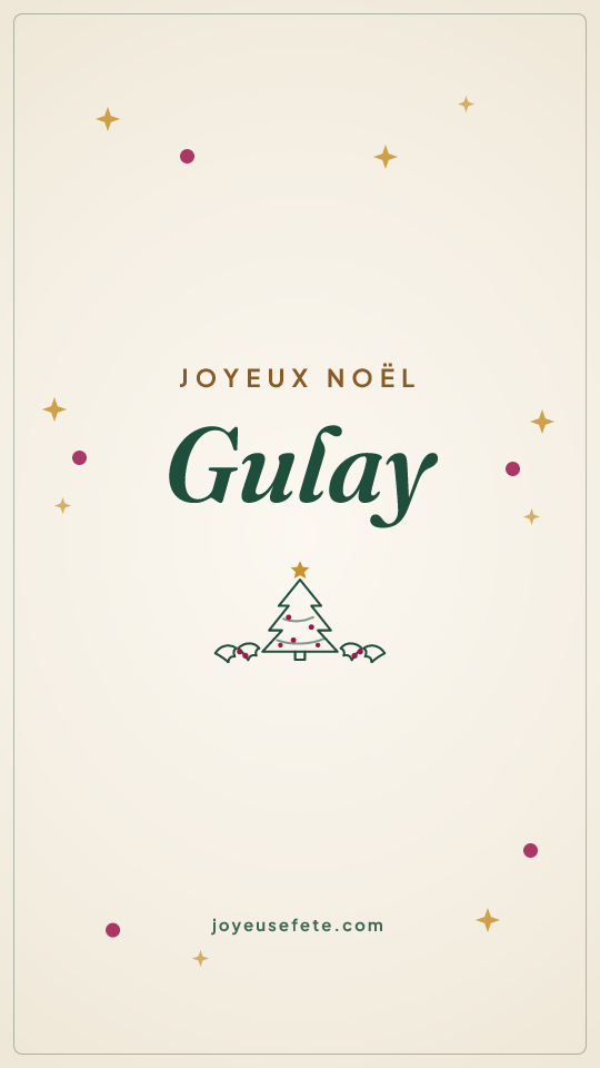 Image « Joyeux Noël Gulay » au format story
