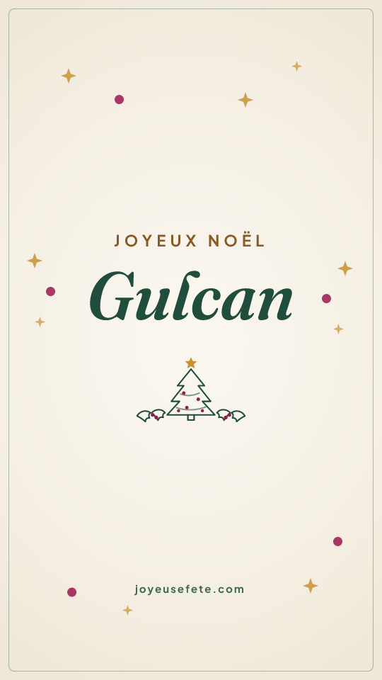 Image « Joyeux Noël Gulcan » au format story