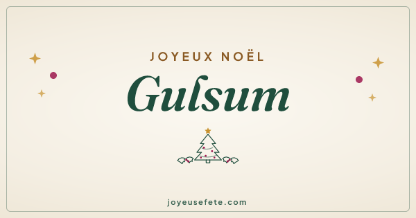 Image « Joyeux Noël Gulsum » au format large