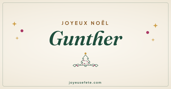 Image « Joyeux Noël Gunther » au format large
