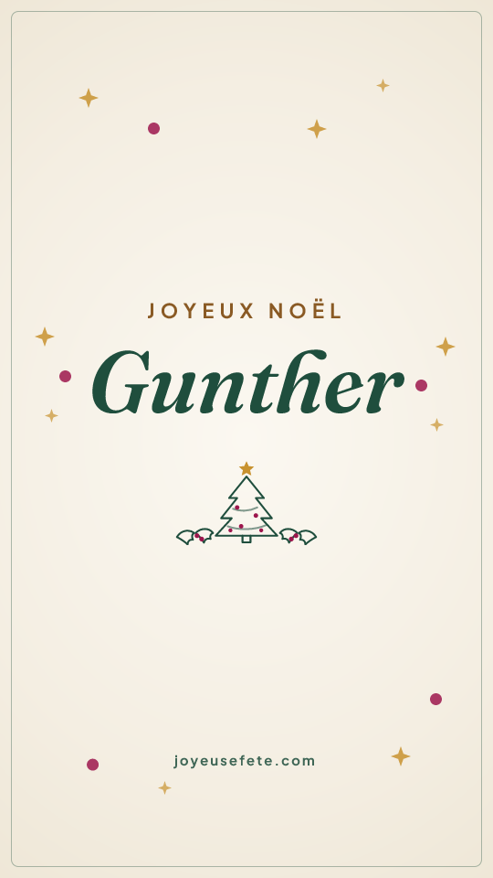 Image « Joyeux Noël Gunther » au format story