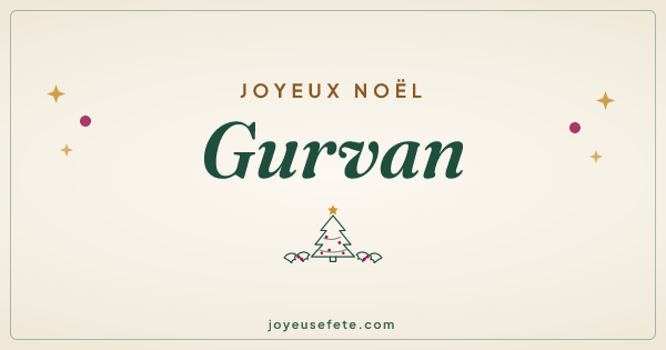 Image « Joyeux Noël Gurvan » au format large