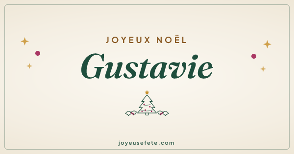Image « Joyeux Noël Gustavie » au format large