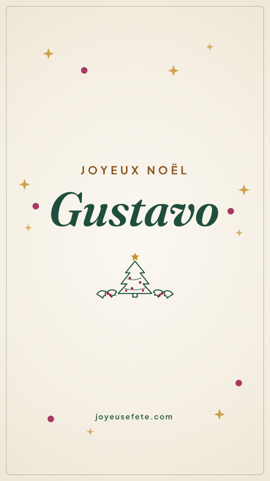 Image « Joyeux Noël Gustavo » au format story