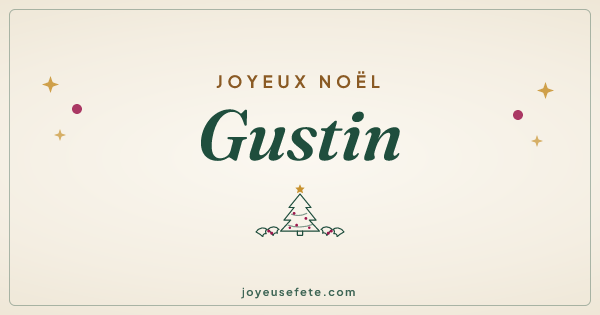 Image « Joyeux Noël Gustin » au format large