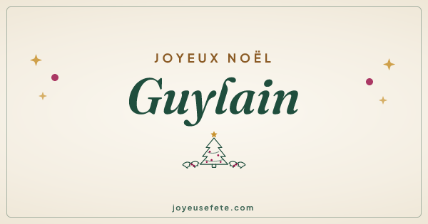 Image « Joyeux Noël Guylain » au format large