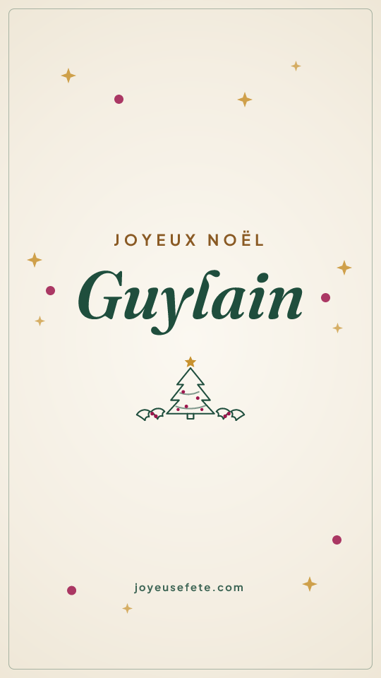 Image « Joyeux Noël Guylain » au format story