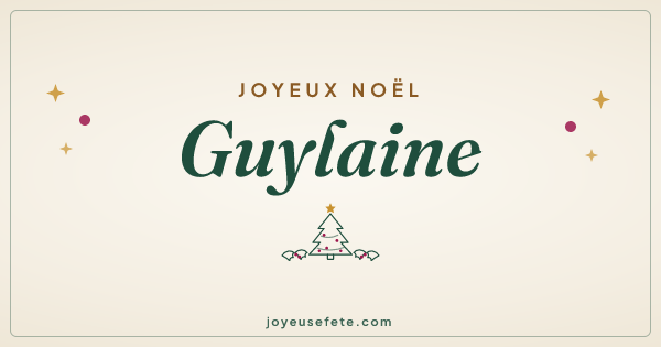 Image « Joyeux Noël Guylaine » au format large