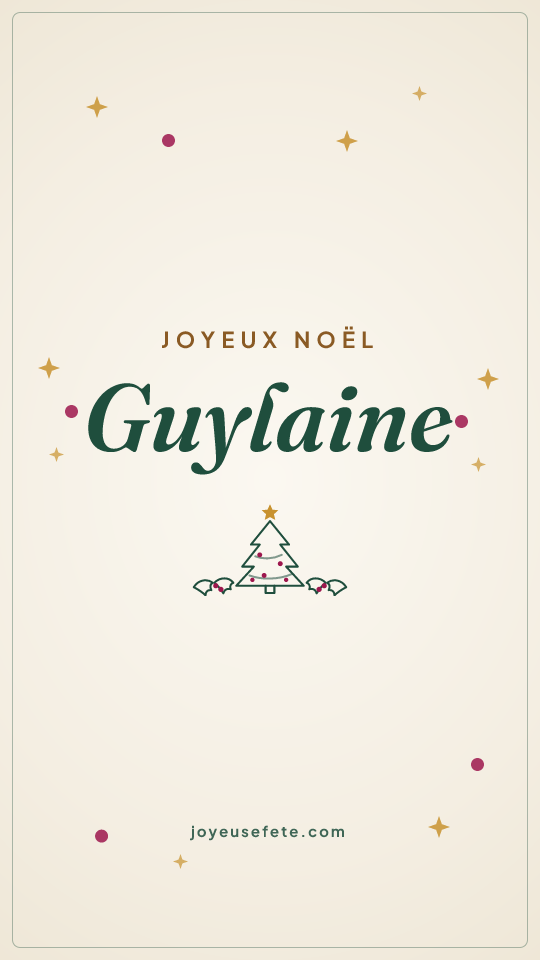 Image « Joyeux Noël Guylaine » au format story