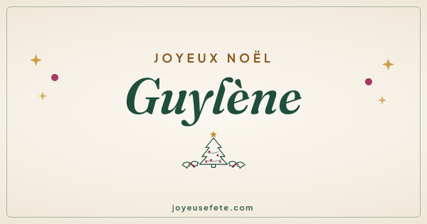 Image « Joyeux Noël Guylene » au format large