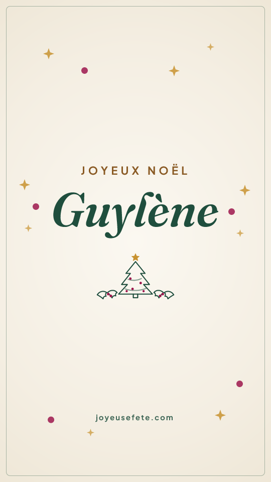 Image « Joyeux Noël Guylene » au format story