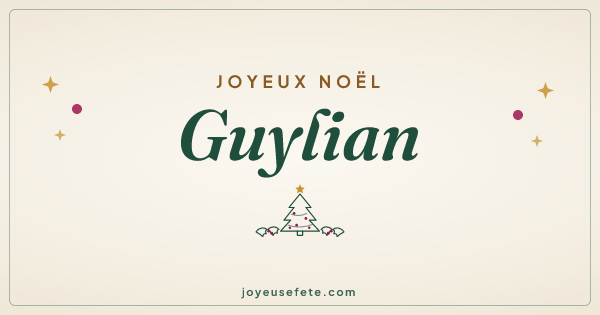 Image « Joyeux Noël Guylian » au format large