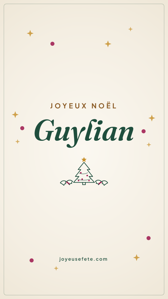 Image « Joyeux Noël Guylian » au format story